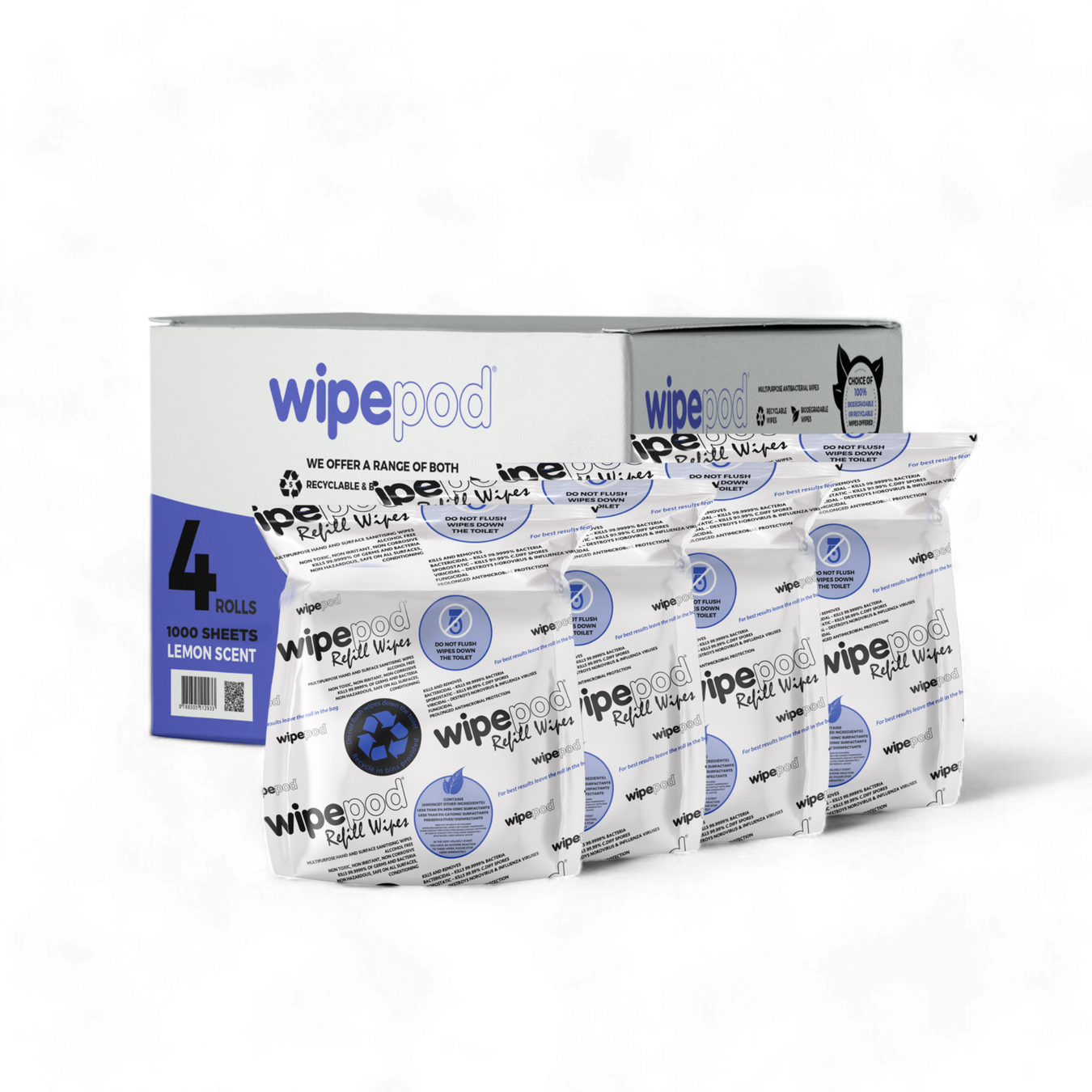 Eco-Friendly Recyclable Refill Wipes options to Fit Most Dispensers