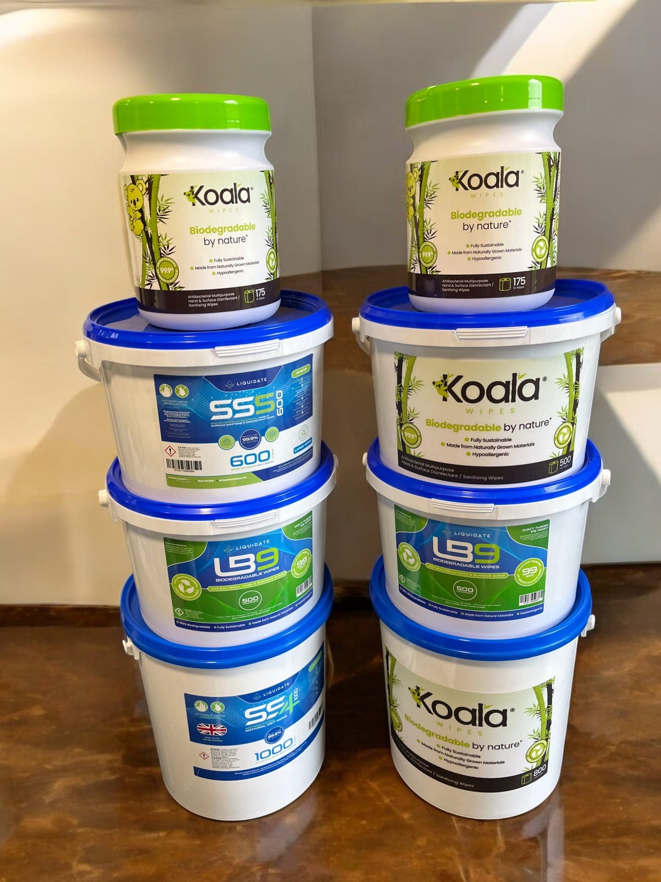 Eco-Friendly Antibacterial Bucket & Tub Wipes