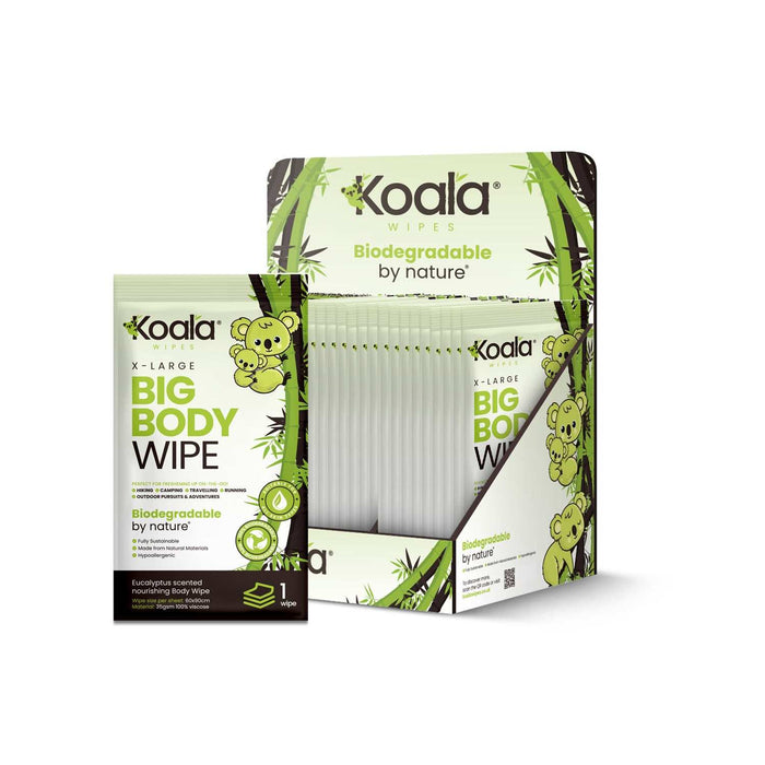 Koala Biodegradable Big Body Wipes: Your Ultimate Eco-Friendly Outdoor Companion - Grange Europe Ltd - Online Store