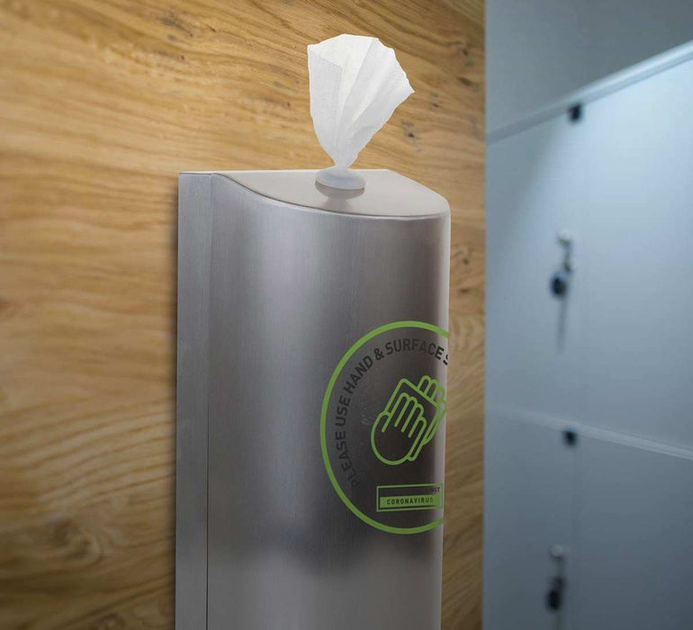 Wall Mounted Wipes Dispenser - Polished Stainless Steel - Grange Europe Ltd - Online Store