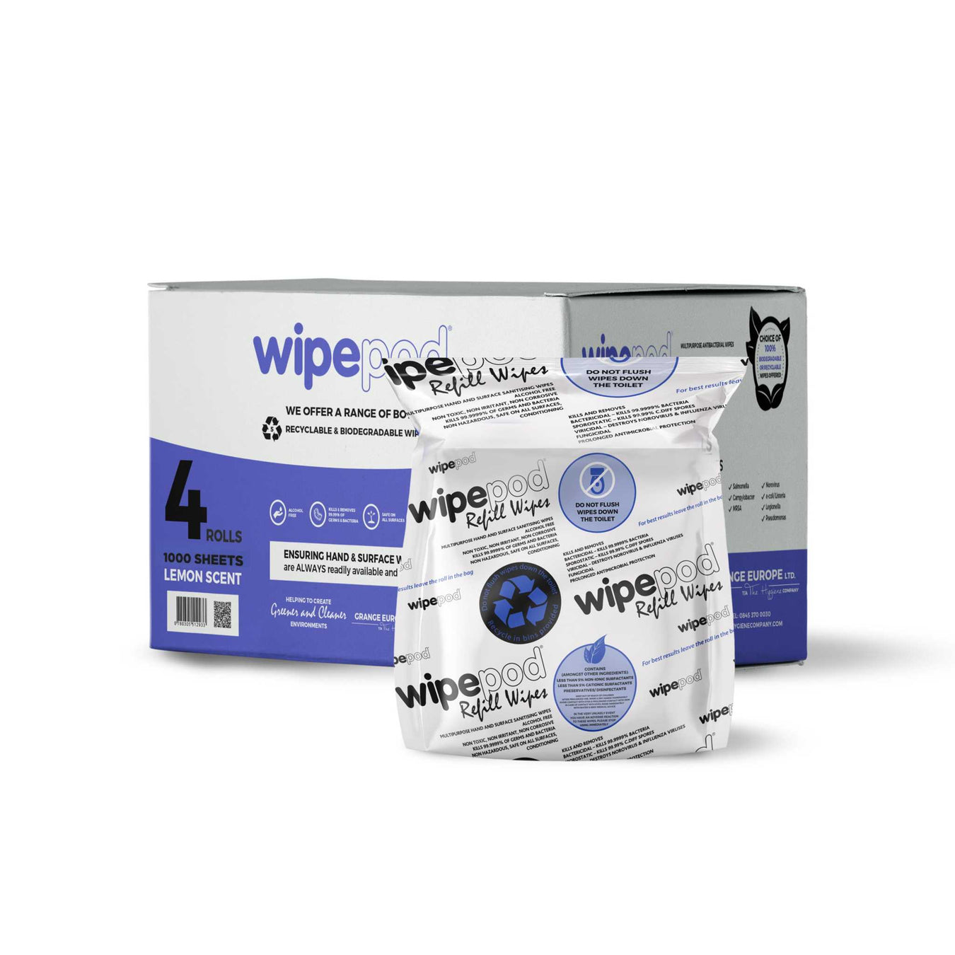 Antibacterial Multipurpose Recyclable Wipes