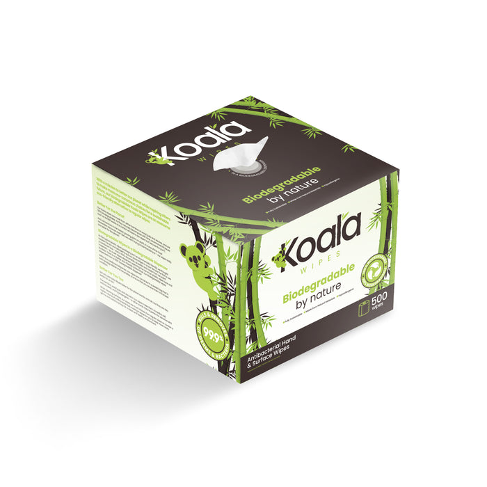 Koala®  Sustainable Eco Friendly Biodegradable Wet Wipes Dispenser Inc initial 500 Sheet fill