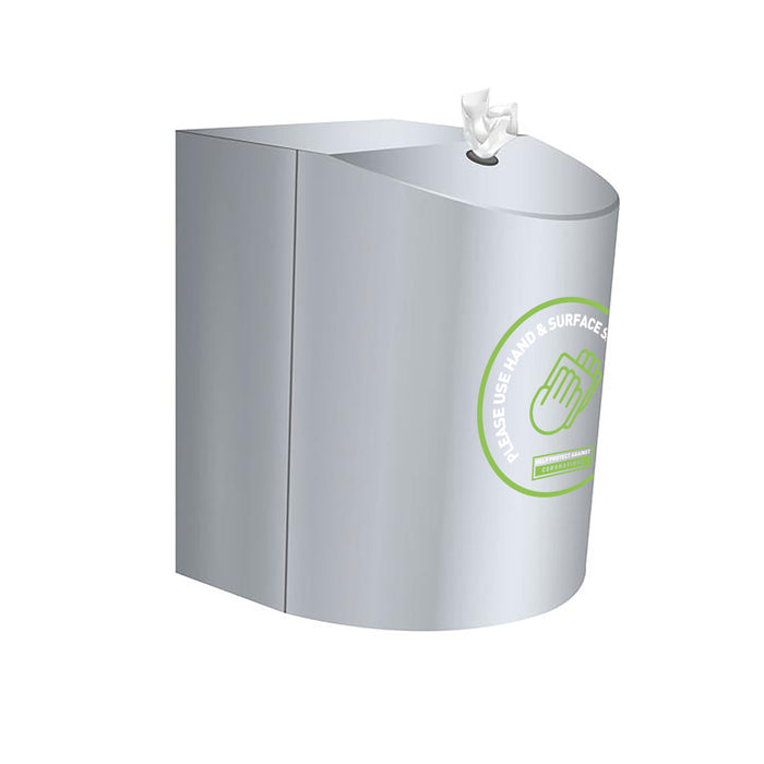 Matt Black Wall Mounted Antibacterial Wipes Dispenser: Sleek classy design - Grange Europe Ltd - Online Store